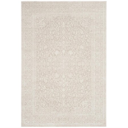 Safavieh 8 x 10 ft. Traditional Reflection Power Loom Area Rug Creme & Ivory RFT670D-8